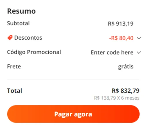 Imagem na descrição da promoção