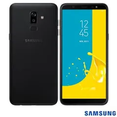 Samsung Galaxy J8 Preto com Tela de 6”, 4G, 64GB - R$1.397