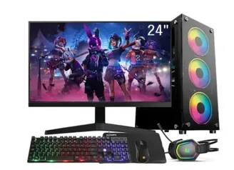 PC Gamer Completo 3green Smart, Intel Core i7, 8GB RAM, Radeon RX 580 8GB, SSD 256GB, Fonte 500W, Monitor LED 24", Kit Gamer 3GS-0111SF