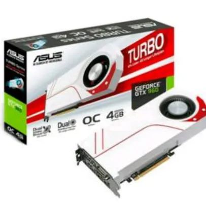 [Kabum] Placa de Vídeo VGA ASUS GeForce GTX960 4GB OC Turbo 128Bits PCI 3.0 D5 90-YV07NA-M0NA00 por R$ 1.089,90 à vista no boleto bancário