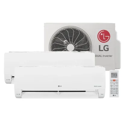 Foto do produto Ar Condicionado Bi-Split LG Dual Inverter Voice +IA Frio 16000 Btus 2x9000 220V S32Q16UAGA0