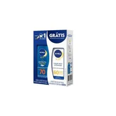 Kit Protetor Solar Nivea Sun Protect Fps70 200ml + Protetor Solar Facial Diário Fps60 50ml | R$47