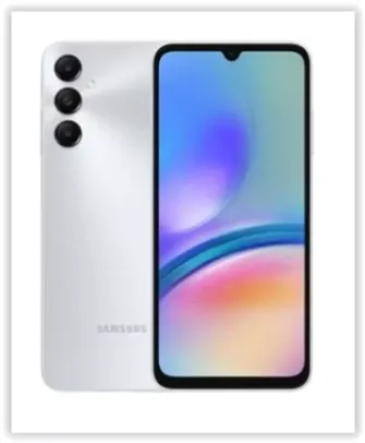 Smartphone Samsung Galaxy A05s 128GB Prata 4G 6GB RAM Tela 6,7" Câm. Traseira 50+2+2MP Frontal 13MP