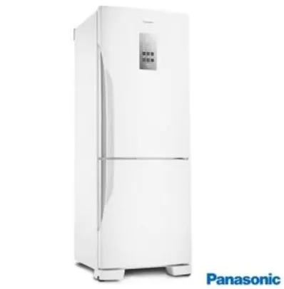 [PayPal] Geladeira Panasonic Freezer Inverter Bottom 2 Portas Frost Free 425L Painel Easy Touch Branco NR-BB53PV3WB - R$2681
