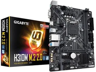 Placa Mãe Gigabyte H310M M.2 2.0 Intel - LGA 1151 DDR4 Micro ATX | R$387