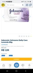 Sabonete Johnsons Daily Care Lavanda 80g