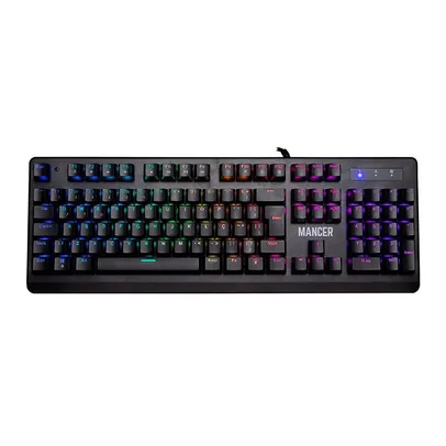 Teclado Mecanico Gamer Mancer Onyx, RGB, ABNT2, Switch Outemu Vermelho, MCR-ONXRD-RGB01