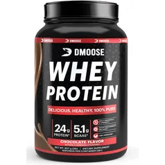 DMoose Whey Protein Suplemento em pó sabor Chocolate / Baunilha 28 Porções