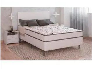 Cama Box Conjugada Casal Ortobom Turin Ortopédico com Ortopillow