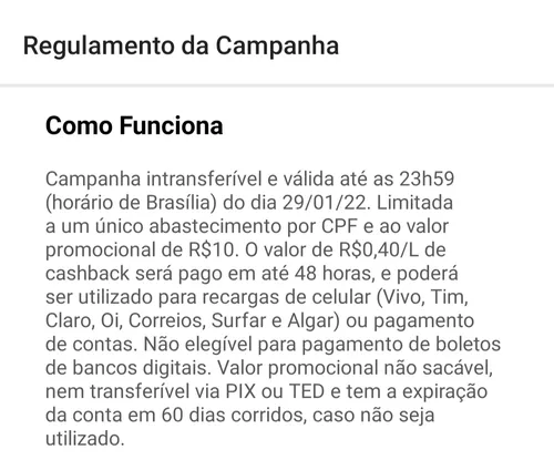 Imagem na descrição da promoção