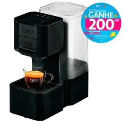 Máquina de Café Espresso e Multibebidas Automática Pop Preta Três Corações - 1,3L R$ 199