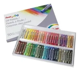 Giz Pastel Oleoso Pentel 50 cores