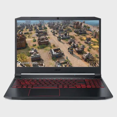 [APP] Notebook Gamer Acer Nitro 5 AN515-55-79X0 Intel Core i7 Windows 11 Home 8GB 512GB ssd gtx 1650 15.6'