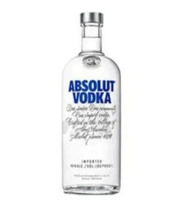 [APP] Vodka Absolut 1 Litro - R$49