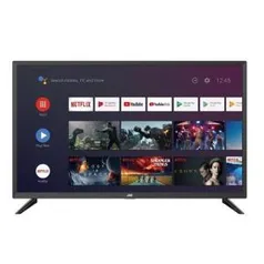 Smart TV LED 32" JVC LT-32MB208 HD Android Google Assistance - R$1000