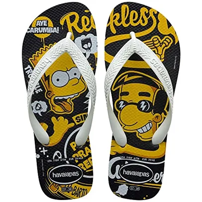 Chinelo Preto Simpsons Havaianas Adult Licenses n° 45/46