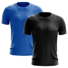 Kit Camiseta Adriben Dry Fit Proteção Solar UV Térmica - 2 Unidades - Masculina