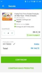 4 pacotes Fralda Pom Pom Protek Proteção de Mãe Hiper - M 86 Unidades | R$150