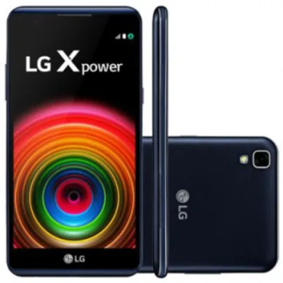 Smartphone LG X Power K220 Indigo - Dual Chip, 4G, Tela 5.3, Câmera 13MP+Frontal 5MP, Quad Core 1.3Ghz,16GB, 2GB RAM, Bateria alta capacidade 4000mAh R$800