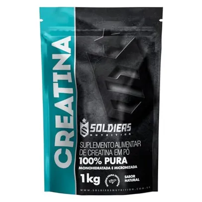 Creatina Monohidratada 1Kg - 100% Pura Importada - Soldiers Nutrition