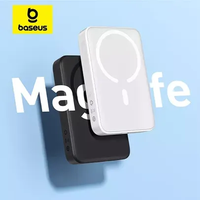 Baseus Power Bank 10000mah Mini Carga Rápida Sem Fio Magnética Com Auto-wake Para Iphone 