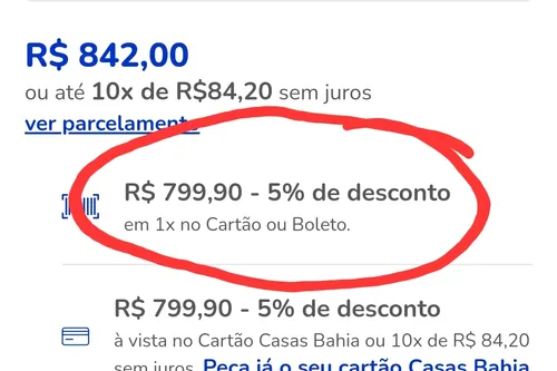 Imagem na descrição da promoção