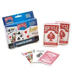 Bicycle Baralho Canasta Games, multicolorido