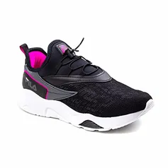 [PRIME] Tênis Fila V.Track 2.0, Feminino, Preto/Grafite/Rosa Flúor | R$119