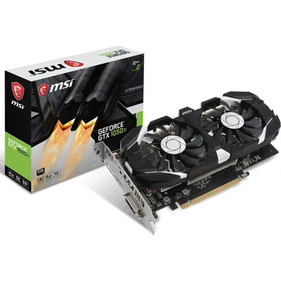 Placa de Vídeo MSI GeForce GTX 1050 Ti 4GT OC 4GB Dual Fan GDDR5 PCI-EXP 912-V809-2272-I