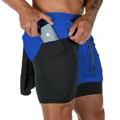 [Imposto Incluso] Shorts Esporte, Ginásio Sportswear, Fitness Calças Curtas, Treinamento Jogging Inferior