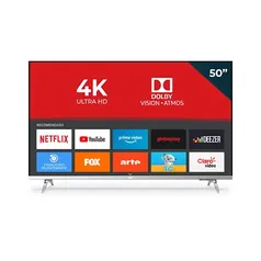 Smart TV AOC 50" 4K 50U6305/78G UHD 3 HDMI 2 USB HDR10+ Dolby Vision Dolby Atmos Bluetooth Wifi - Bordas ultrafinas