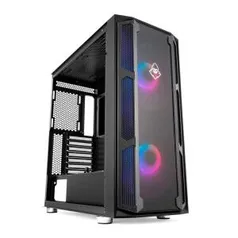 GABINETE GAMER MANCER WARG LATERAL VIDRO PRETO, MCR-WG01-RGB | R$360