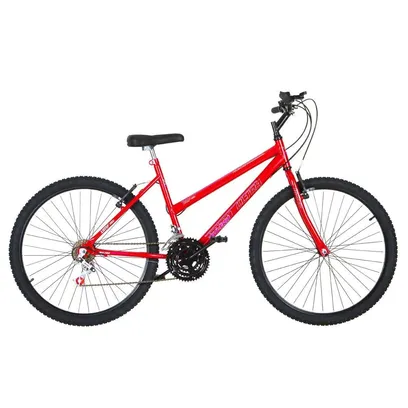 Foto do produto Bicicleta Feminina Aro 26 18 Marchas Vermelho Ferrari Ultra Bikes