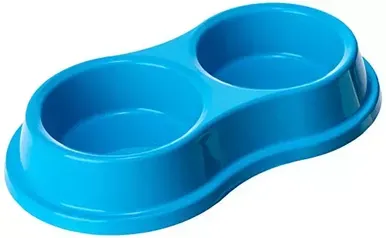 [Super R$4.5] Comedouro Duplo Peq. para Cães, (cores sortidas) [Prime]