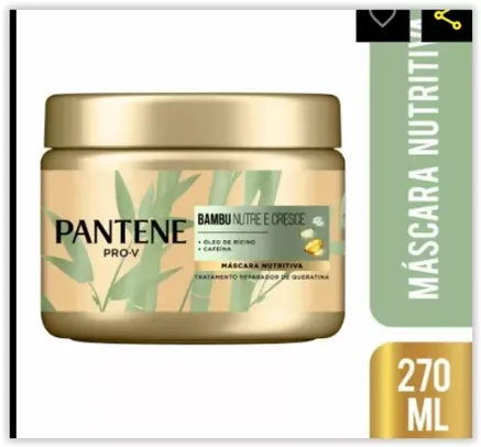 Máscara De Tratamento Pantene Bambu 270ml