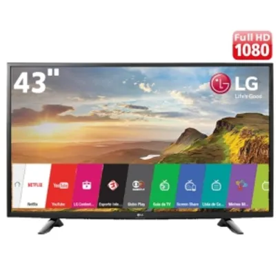 Smart TV LED 43" Full HD LG 43LH5700 por R$1879