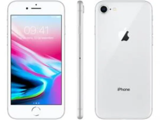[APP] iPhone 8 Apple 256GB Prata 4G Tela 4,7” Retina - Câmera 12MP R$ 2500
