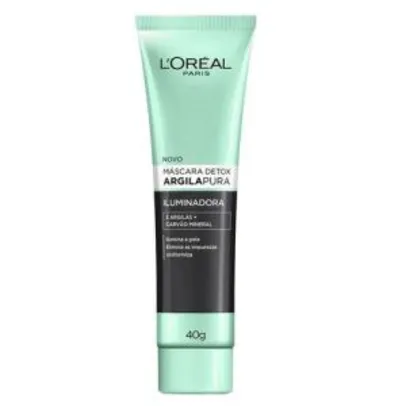 Máscara Facial L'Oréal Argila Pura Detox Iluminadora 40g