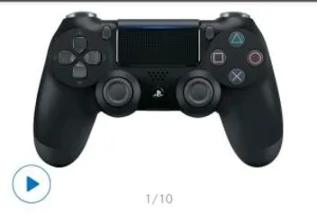 (Cliente ouro) Controle para PS4 Sem Fio Dualshock 4 Sony - Preto - R$238