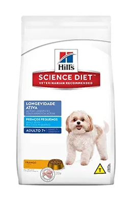 [PRIME] 1kg - Ração Hill's Science Diet para Cães Adultos 7+ Pedaços Pequenos | R$ 37