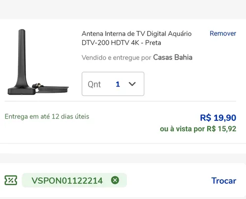 Imagem na descrição da promoção