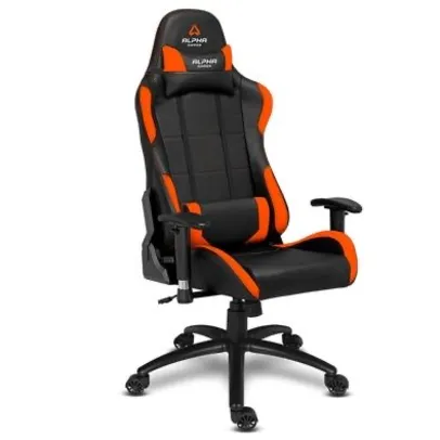 Cadeira Gamer Alpha Gamer Vega, Black Orange | R$830