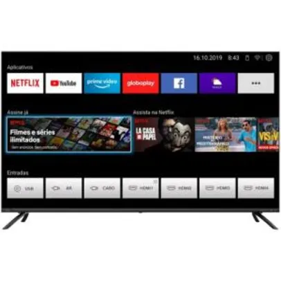 Smart TV LED 50" Philco PTV50G70SBL Ultra HD 4K Borda Infinita | R$1.699