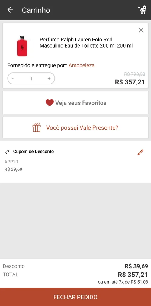 Imagem na descrição da promoção