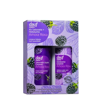 Sabonete Dauf Roxa Vegano 250ml+hidratante 250ml