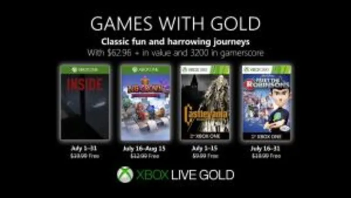Games With Gold - Julho 2019