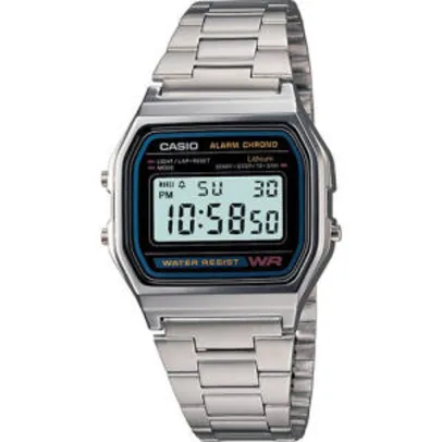 Relógio Masculino Casio Digital Esportivo A158WA-1DF | R$148