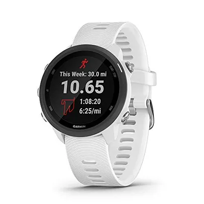 Garmin SMARTWATCH FORERUNNER 245 MUSIC, preto e branco