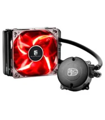 WATER COOLER GAMERSTORM DEEPCOOL MAELSTROM 120T, LED RED 120MM, INTEL-AMD, DP-GS-H12RL-MS120T-RED | R$195