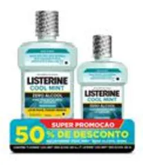 Kit Antisséptico Bucal Listerine Cool Mint Zero 500+250mL 